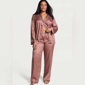 Victoria's Secret 2-piece Sparkly Pajama / Lounge Set - Mauve